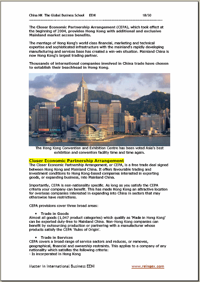 사업을하는 홍콩, 경제, 대외 무역. 아시아 경제의 중심지